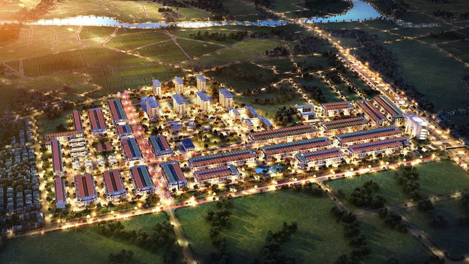 Mặt bằng tổng thể Khu dân cư số 3 thị trấn Thắng phân chia giai đoạn 1 và 2