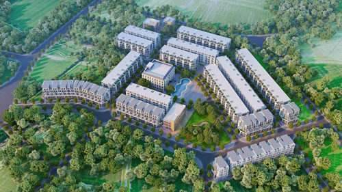 Phối cảnh toàn cảnh khu đô thị Ruby Garden Yên Bái